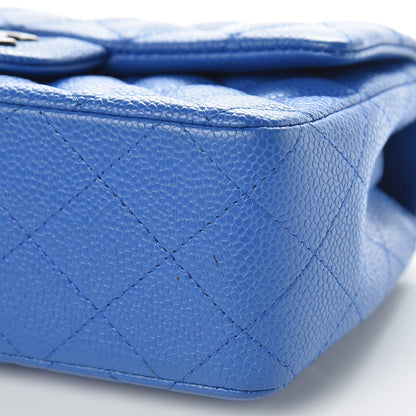Chanel Caviar Quilted Mini Rectangular Flap Blue 9 of 10