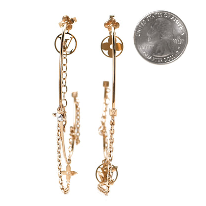 Louis Vuitton Roman Holidays Hoop Earrings Gold 2 of 5