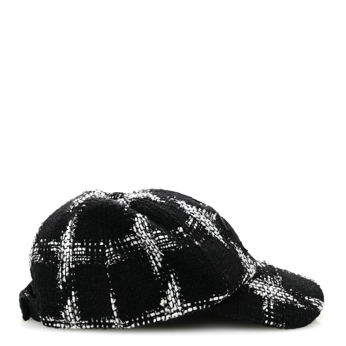 Tweed Cap Hat L  Black White