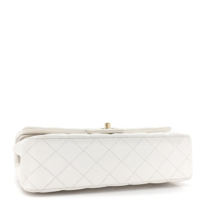 Chanel Caviar Quilted Medium Double Flap White 4 of 15