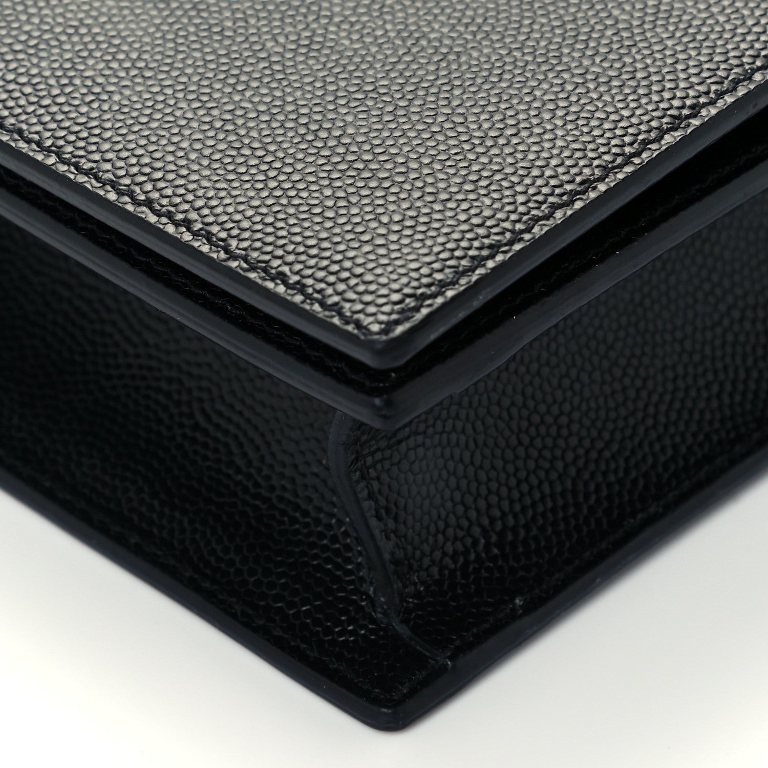 Saint Laurent Grain De Poudre Classic Monogram Kate Clutch Black 9 of 12