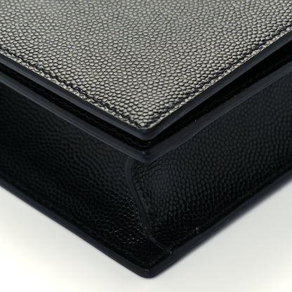 Saint Laurent Grain De Poudre Classic Monogram Kate Clutch Black 9 of 12