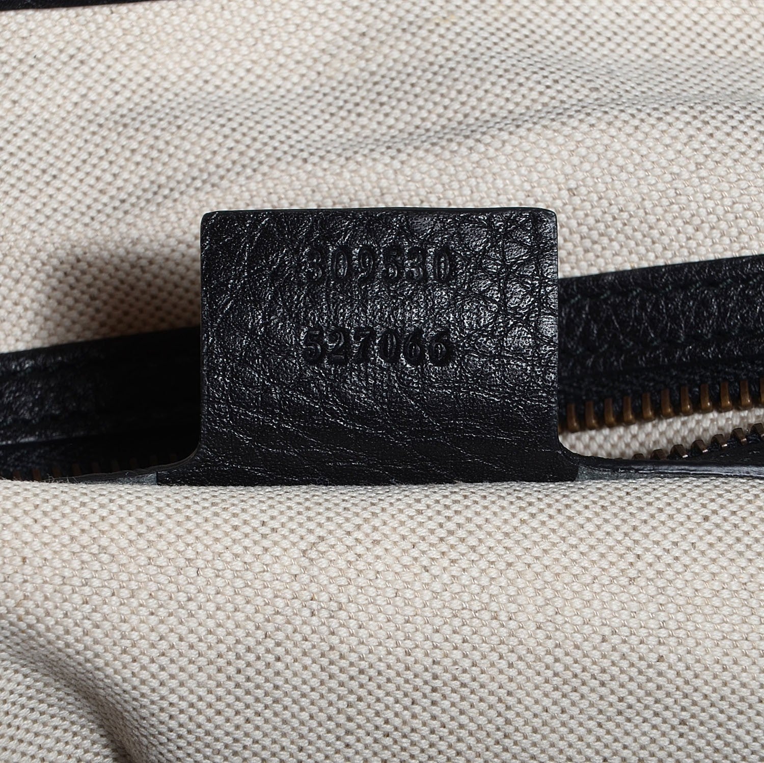 Gucci Leather Medium Twill Hobo Black 7 of 9