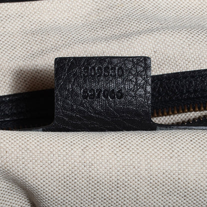 Gucci Leather Medium Twill Hobo Black 7 of 9