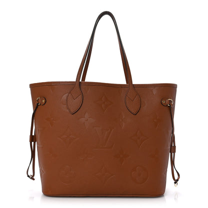 Louis Vuitton Empreinte Monogram Giant Neverfull MM Cognac 1 of 9