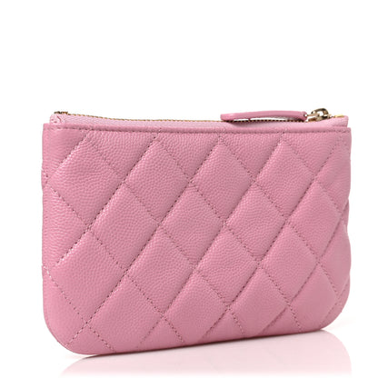 Chanel Caviar Quilted Small Cosmetic Case Pink 5 of 14