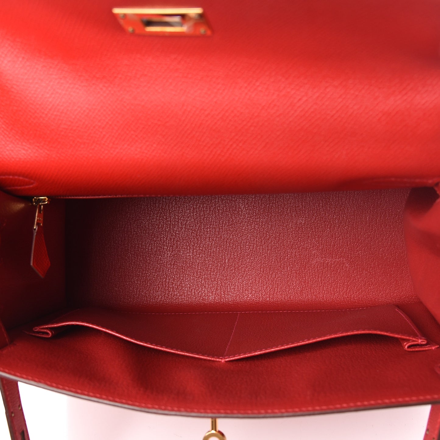 Epsom Kelly Sellier 28 Rouge Casaque