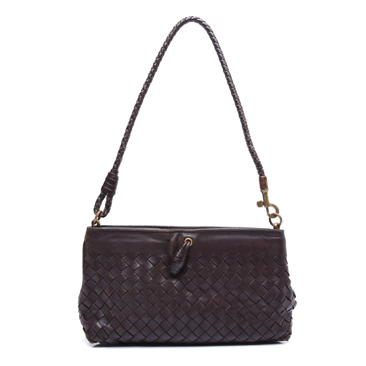Bottega Veneta Nappa Intrecciato Mini Shoulder Bag Ebano 1 of 13
