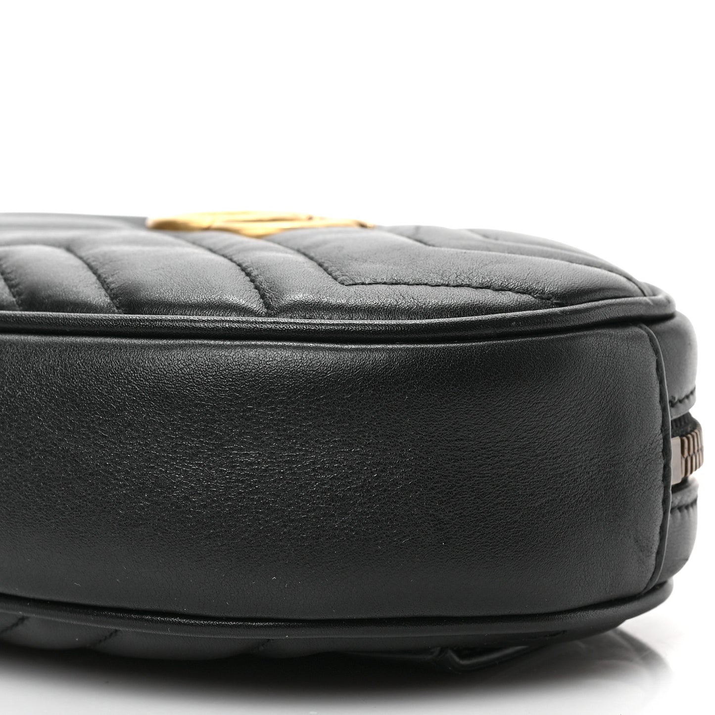 Calfskin Matelasse GG Marmont Belt Bag 75 30 Black