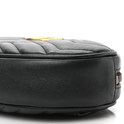 Gucci Calfskin Matelasse GG Marmont Belt Bag 75 30 Black 8 of 8