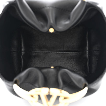 Valentino Garavani Nappa Small Carry Secrets Bucket Bag Black 5 of 10