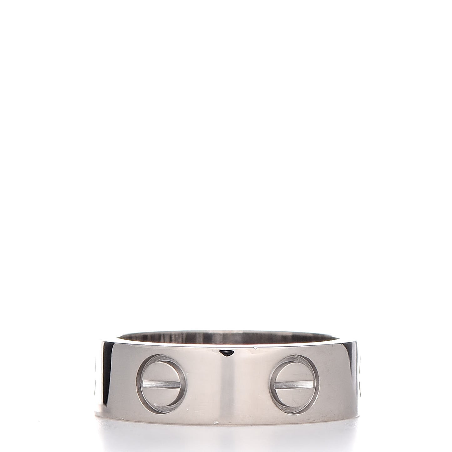 18K White Gold 5.5mm LOVE Ring 50 5.25