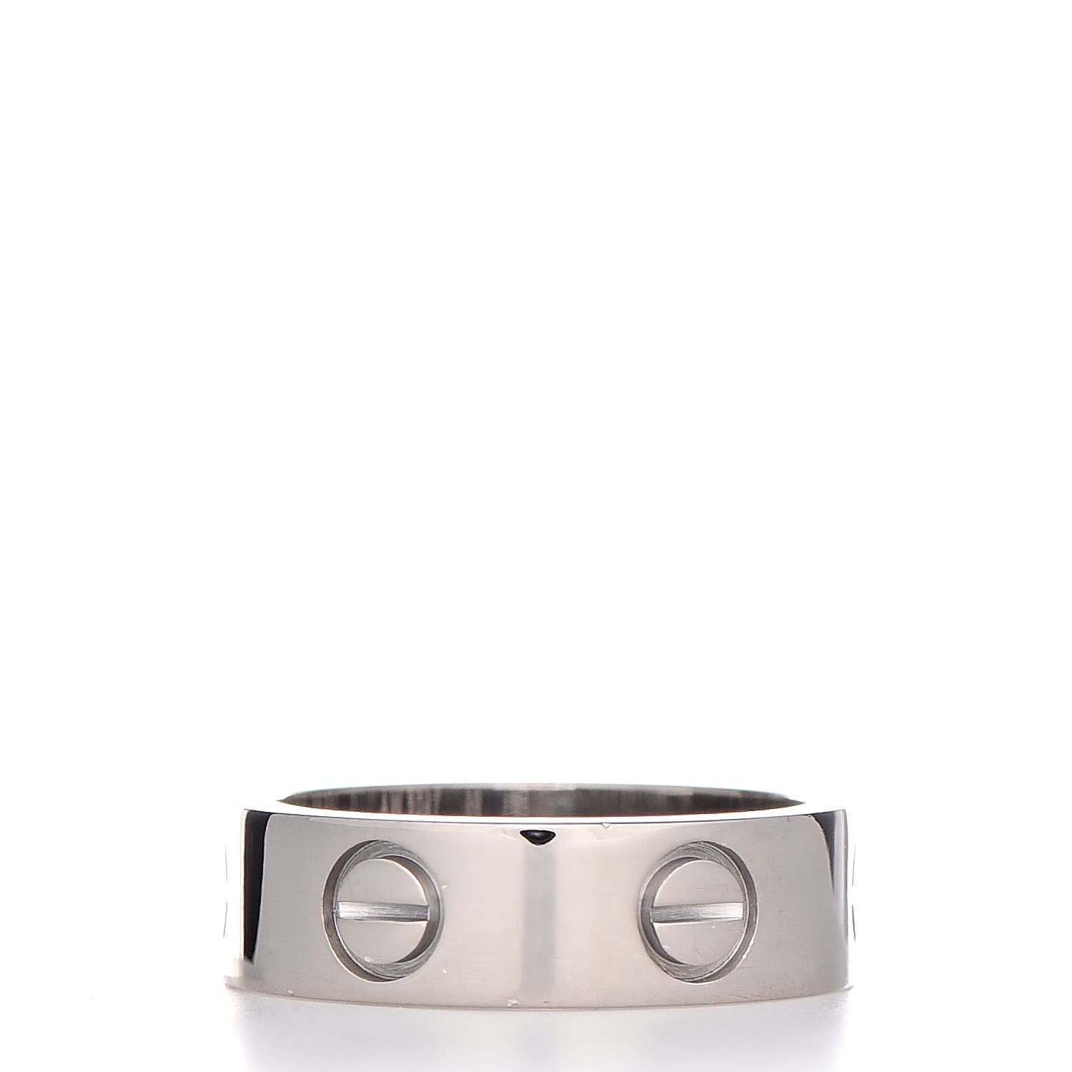 Cartier 18K White Gold 5.5mm LOVE Ring 50 5.25 3 of 4