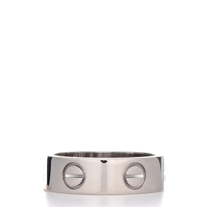 Cartier 18K White Gold 5.5mm LOVE Ring 50 5.25 3 of 4