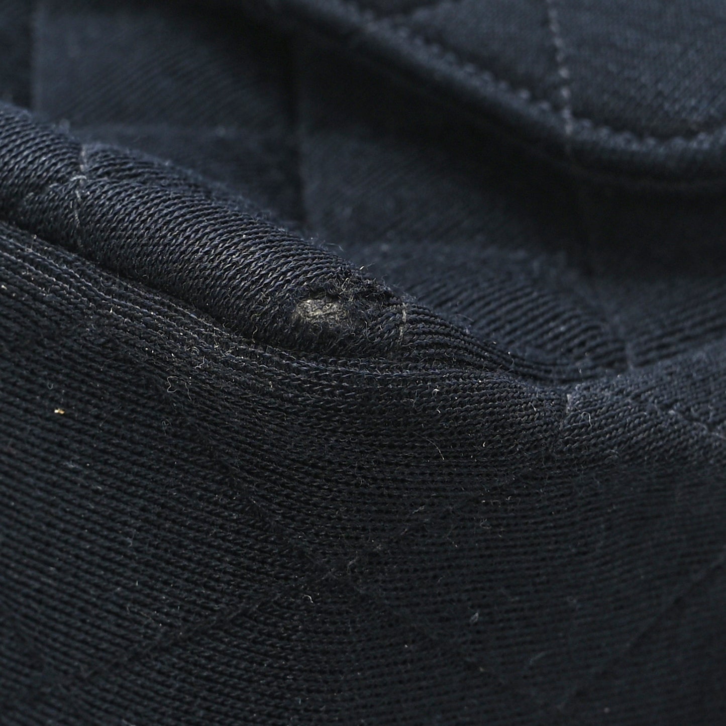 Jersey Quilted Medium Double Flap Black