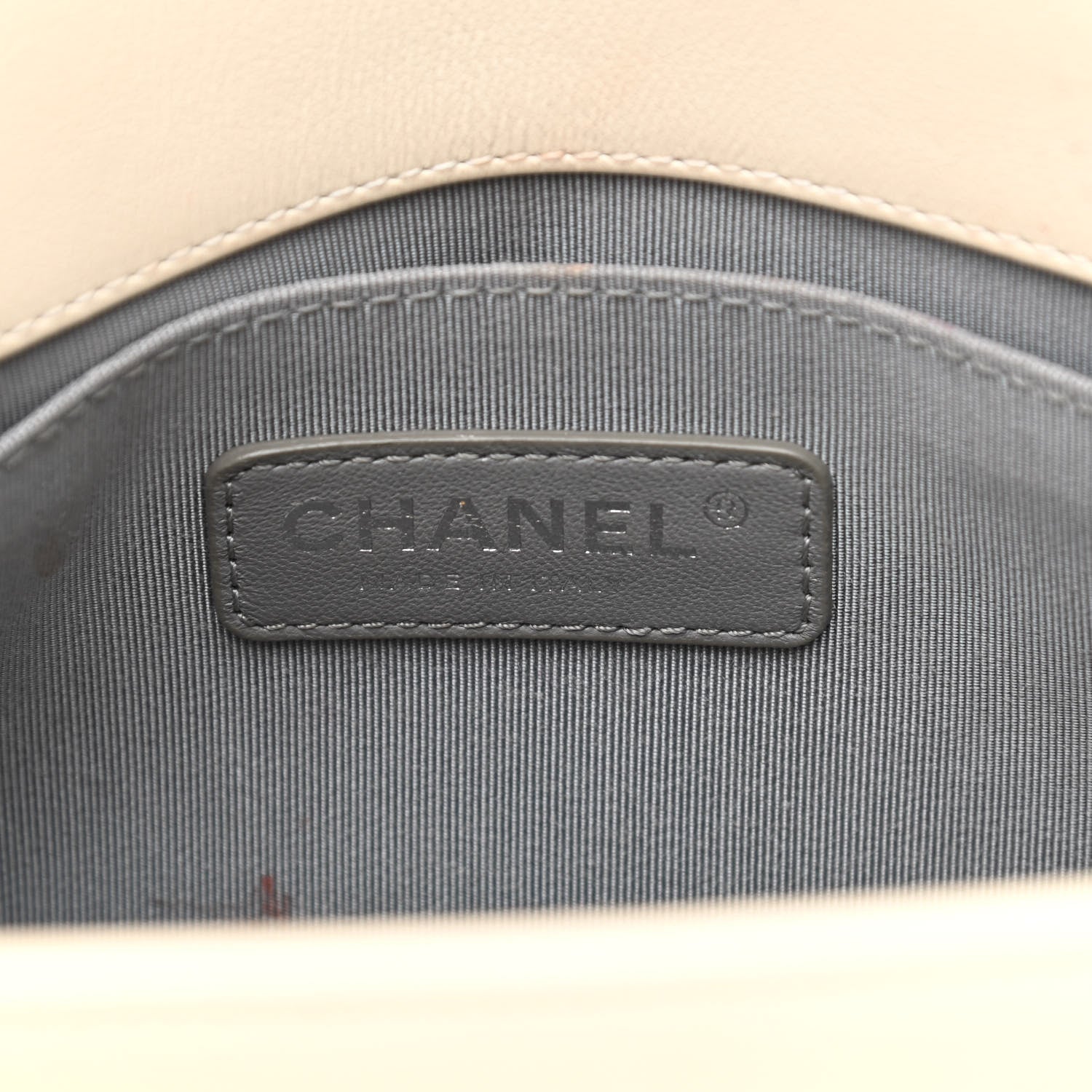 Chanel Calfskin Chevron Quilted Medium Boy Flap Ivory 6 of 11