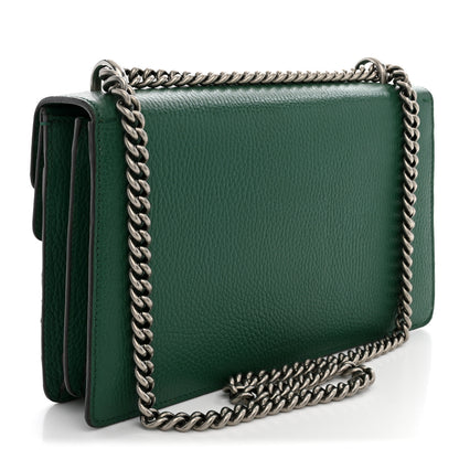 Gucci Pebbled Calfskin Small Dionysus Shoulder Bag Emerald 3 of 12