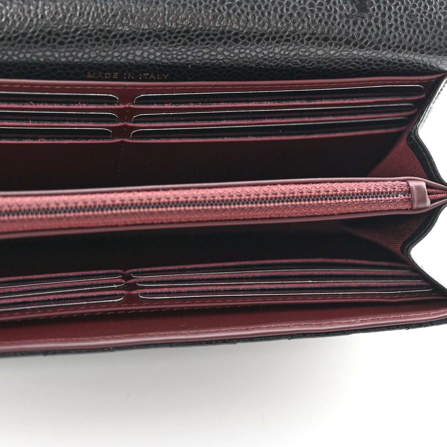 Chanel Caviar Quilted Large Gusset Flap Wallet Black 5 of 9