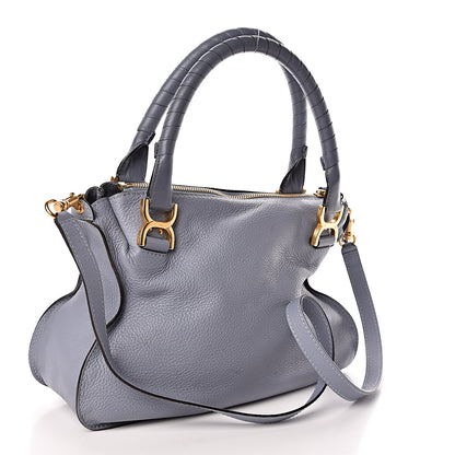 Chloe Calfskin Medium Marcie Satchel Washed Blue 4 of 12