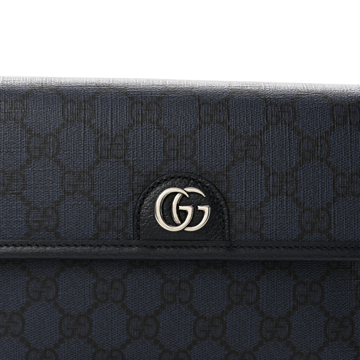 Gucci GG Supreme Monogram Small Ophidia Belt Bag Navy Black 8 of 12