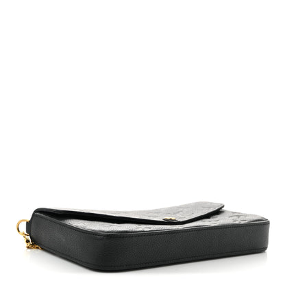 Louis Vuitton Empreinte Pochette Felicie Chain Wallet Black 4 of 11