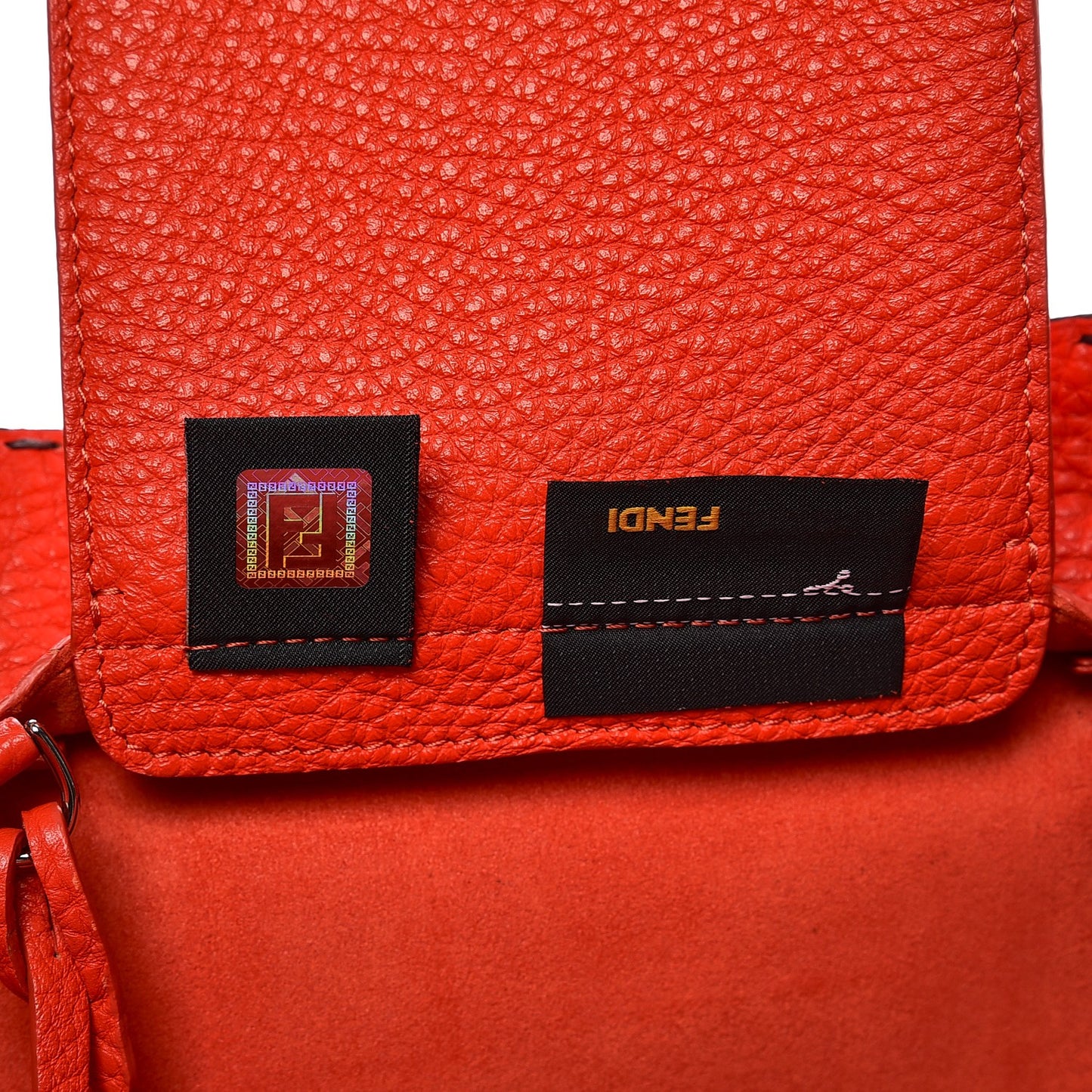 Cuoio Romano Selleria Bi-Color Large Carla Shopping Tote Asfalto Papavero