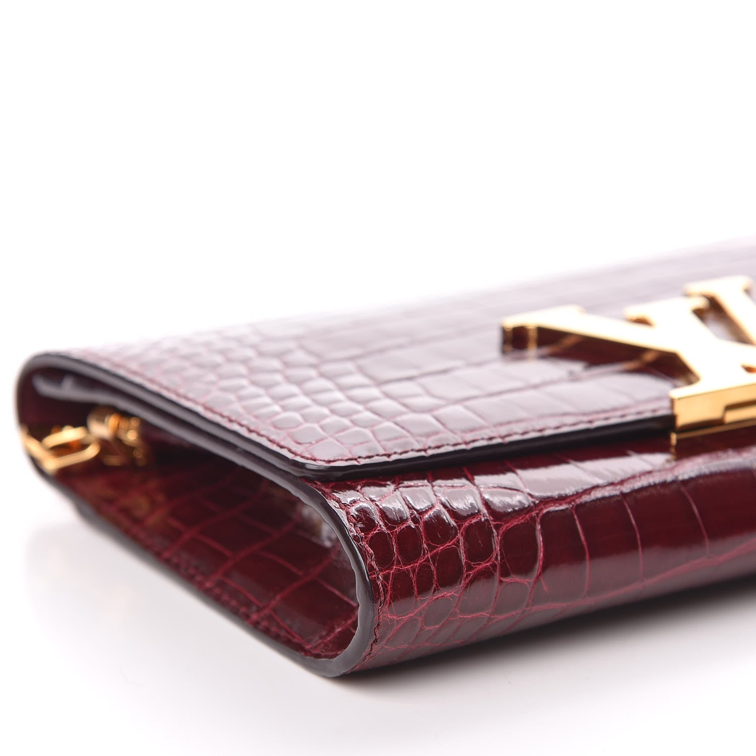 Louis Vuitton Alligator Chain Louise GM 917 5 of 10