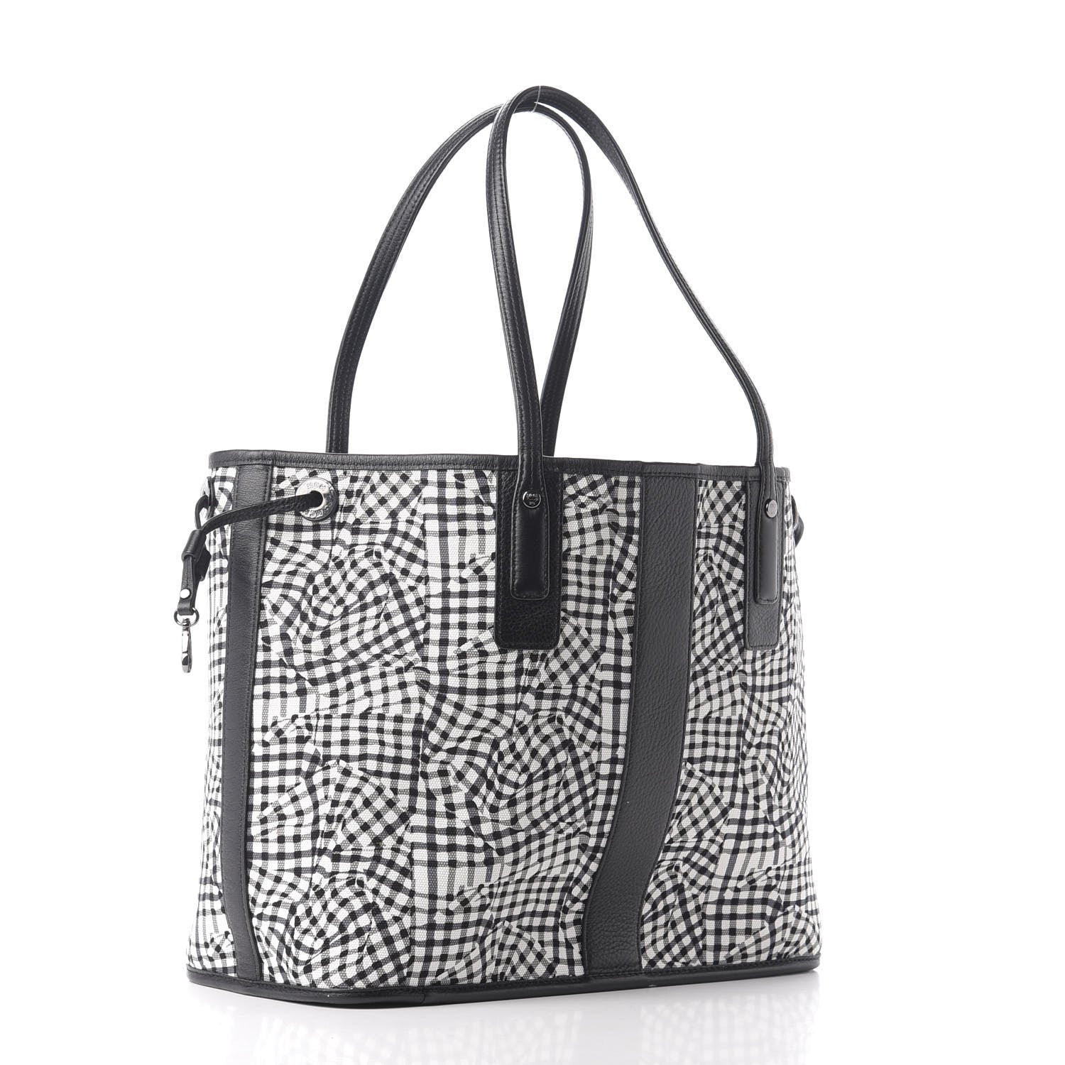 MCM Visetos Medium Liz Reversible Shopper Tote Black 10 of 14