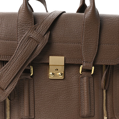 3.1 Phillip Lim Textured Calfskin Medium Pashli Satchel Taupe 8 of 10