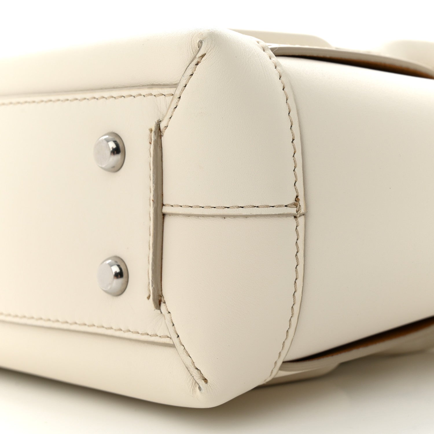 Bottega Veneta French Calfskin Maxi Intrecciato Small Arco Bianco 10 of 14