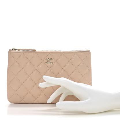 Chanel Caviar Quilted Cosmetic Case Beige 4 of 27
