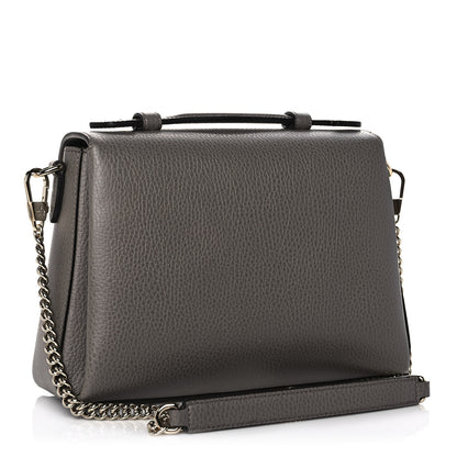 Gucci Dollar Calfskin Interlocking G Top Handle Shoulder Bag Loess 3 of 12