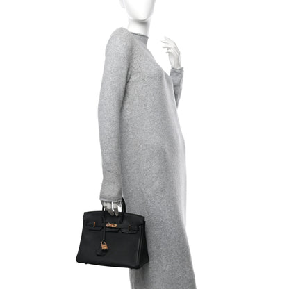 Hermes Togo Birkin 25 Black 2 of 11