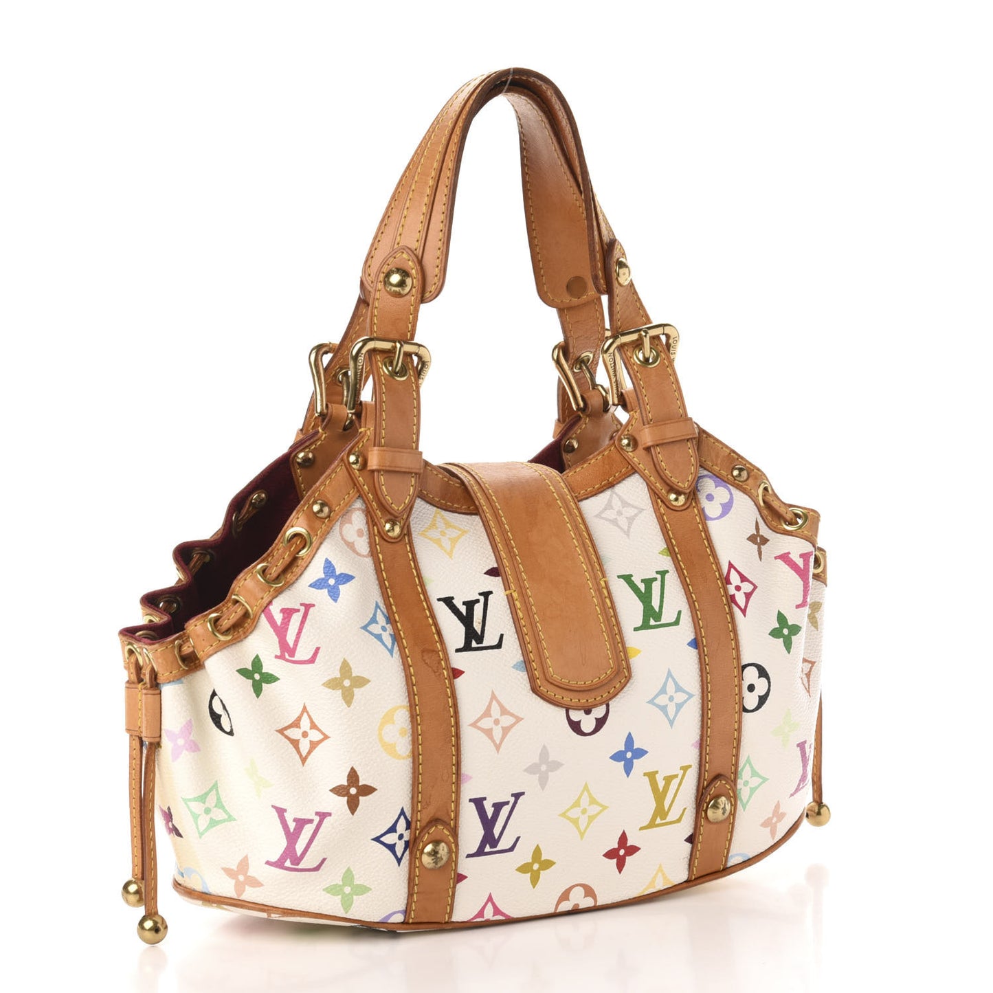 Monogram Multicolor Theda GM White