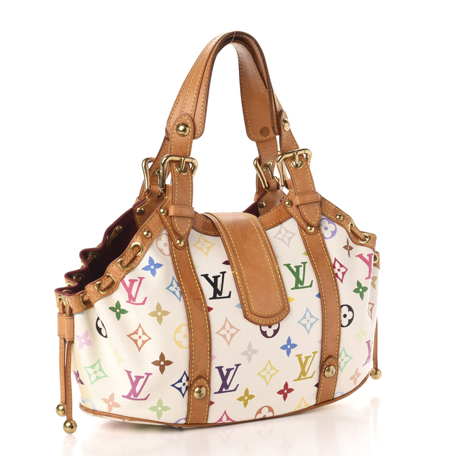 Louis Vuitton Monogram Multicolor Theda GM White 3 of 11
