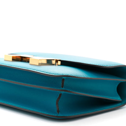 Hermes Tadelakt Constance 18 Bleu Izmir 10 of 11