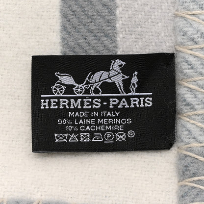 Hermes Wool Cashmere Ithaque Blanket Gris Perle 3 of 4