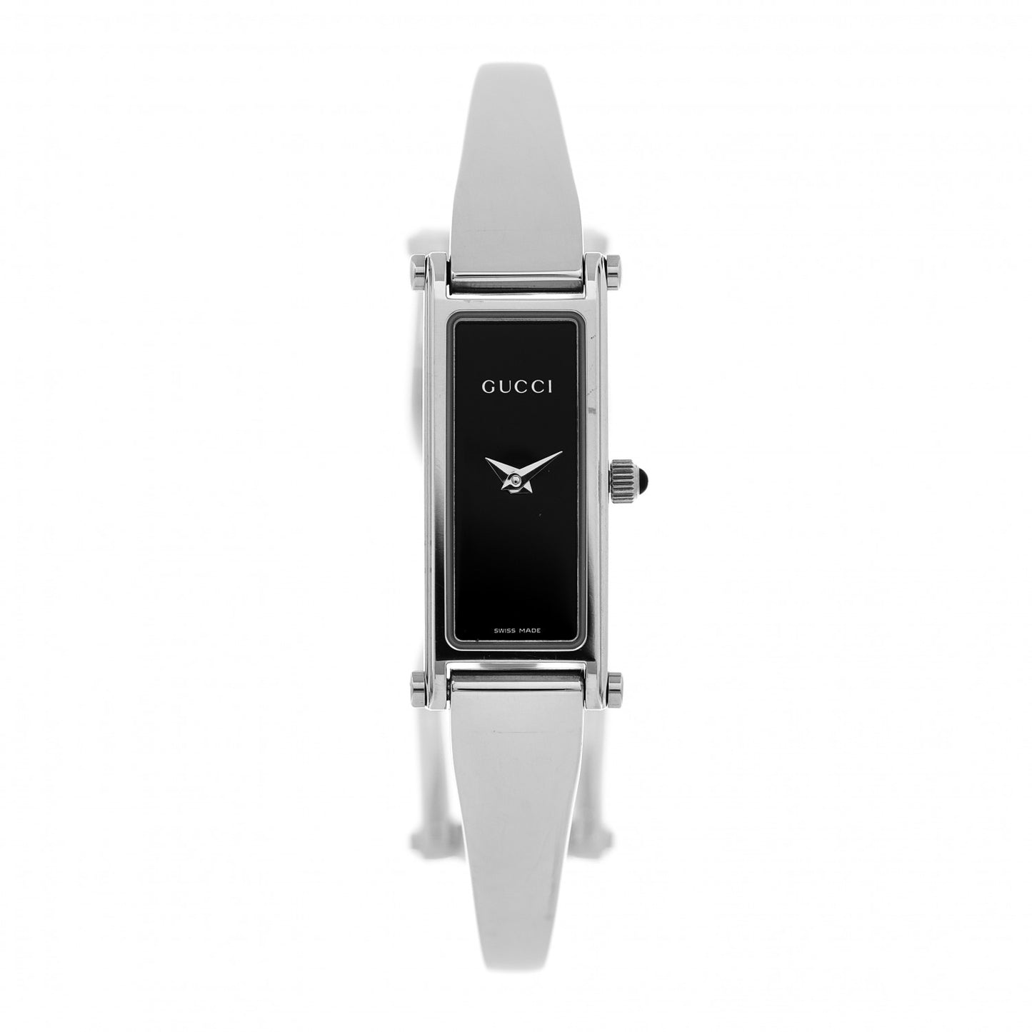 Stainless Steel 12mm 1500L Horsebit Quartz Watch Black
