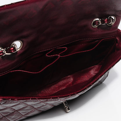 Chanel Patent Quilted East West Flap Bordeaux 6 of 8