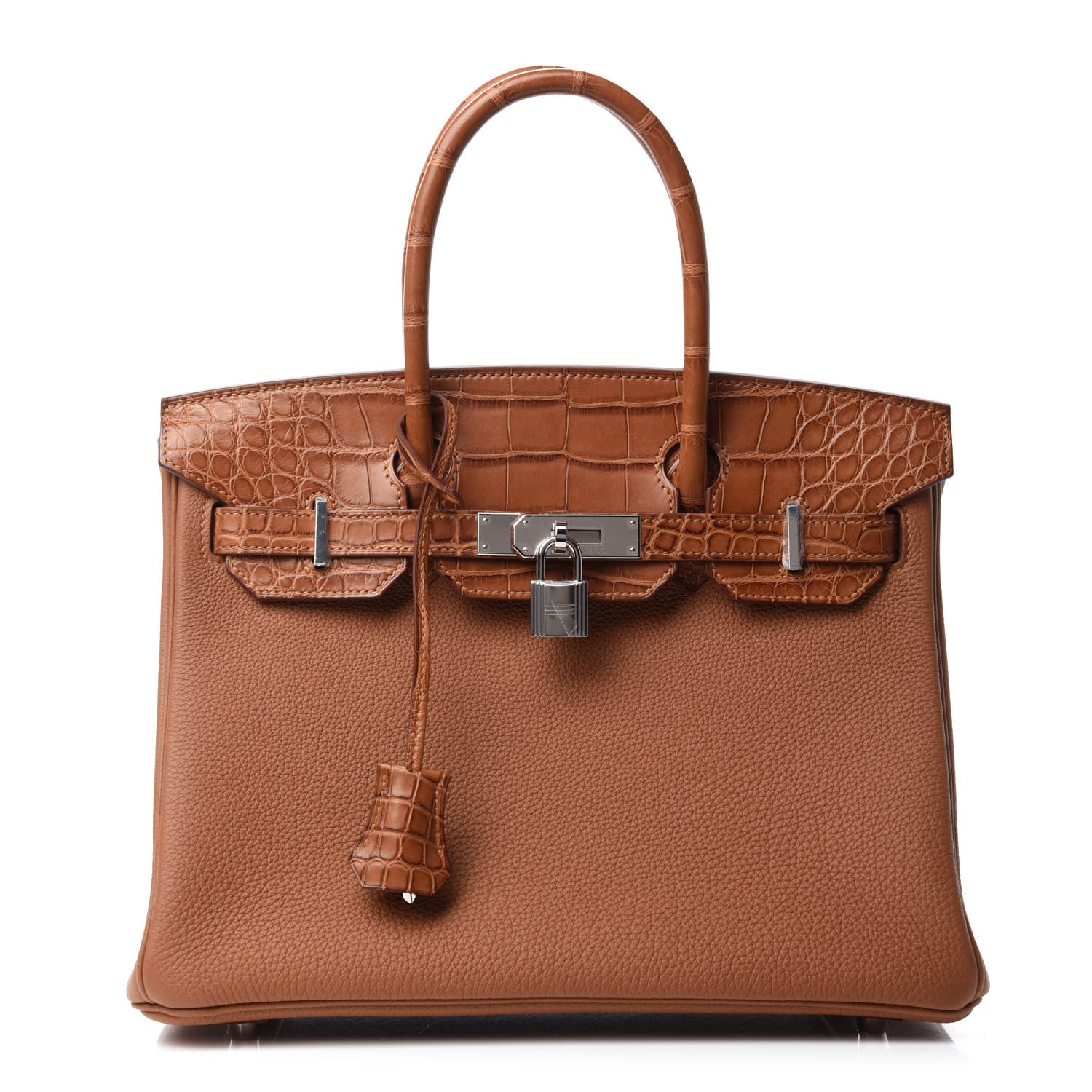 Hermes Togo Matte Alligator Birkin Touch 30 Gold 1 of 11