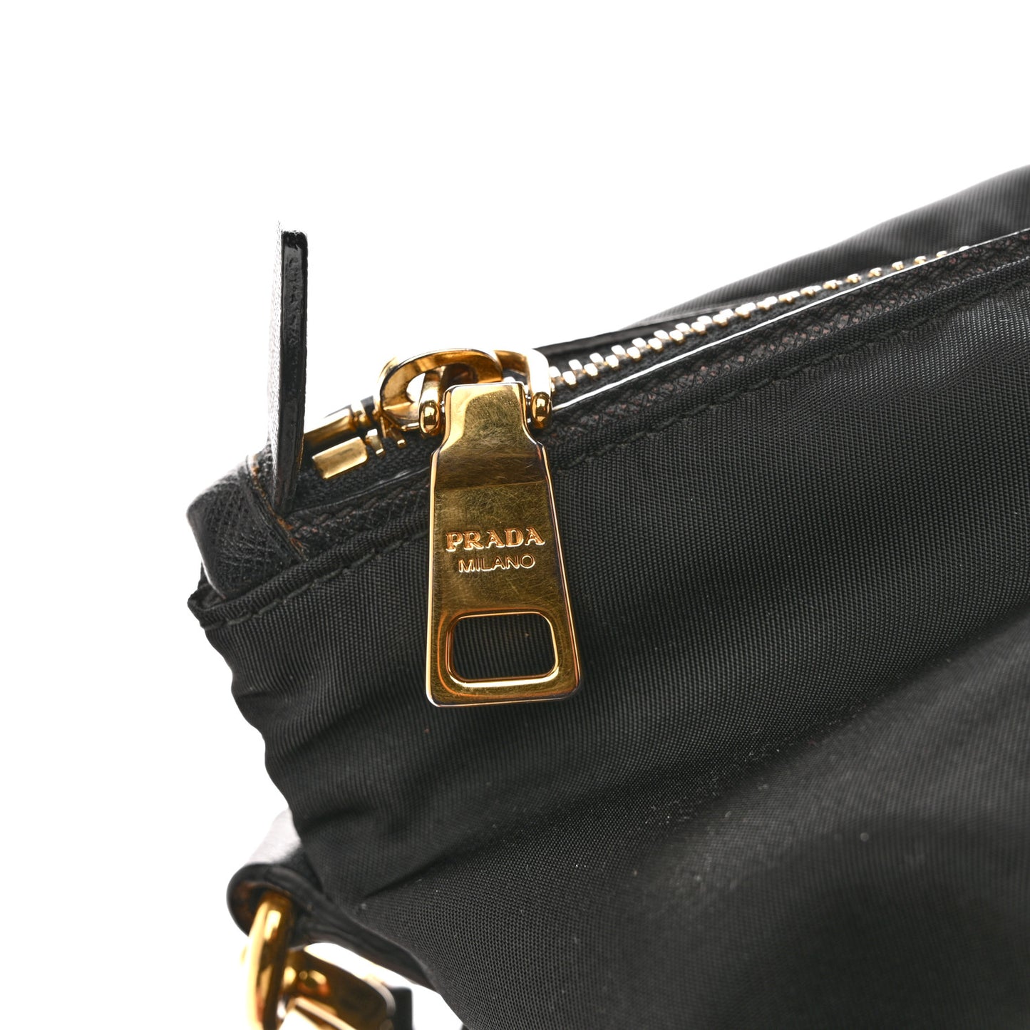 Tessuto Nylon Saffiano Tote Black