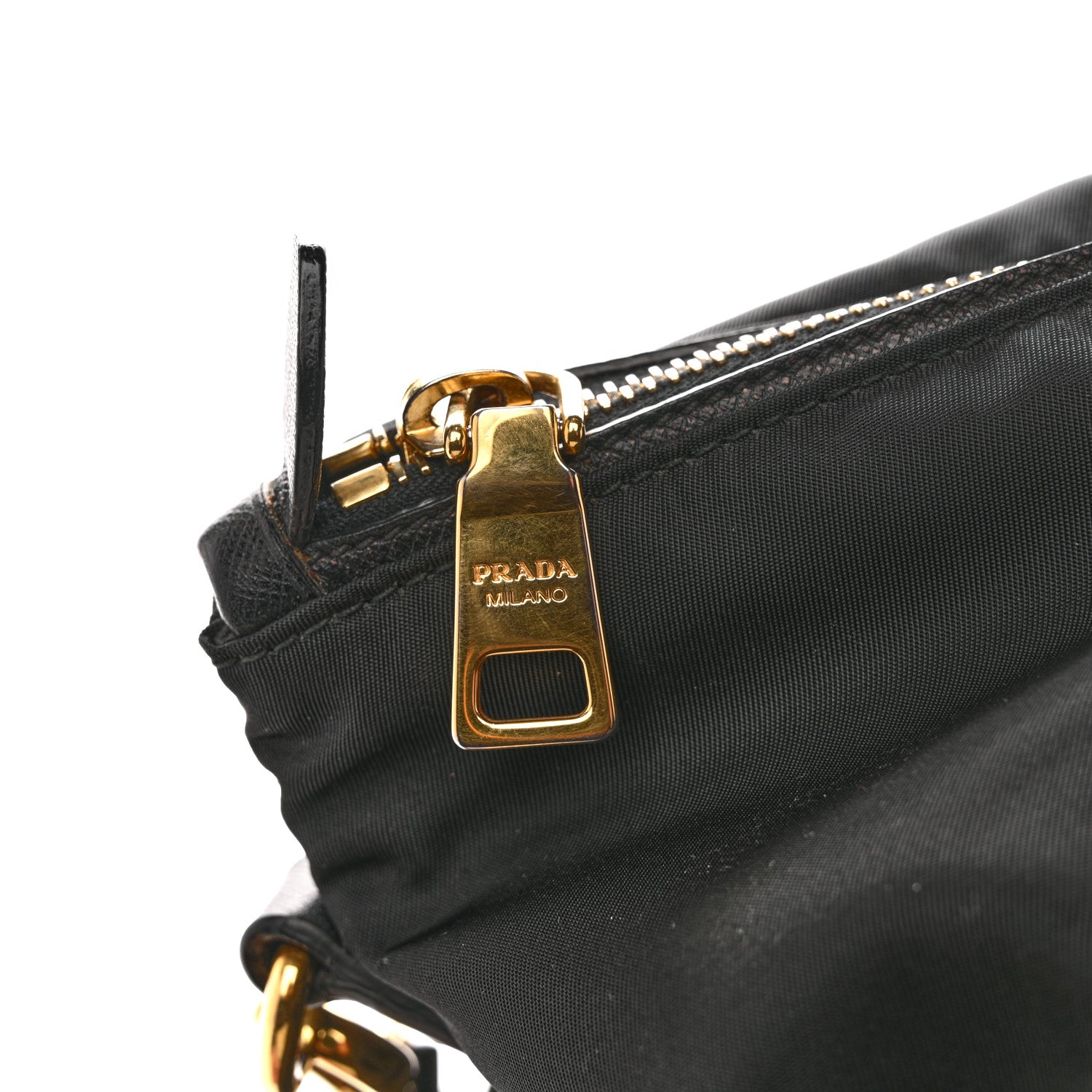 Prada Tessuto Nylon Saffiano Tote Black 13 of 15