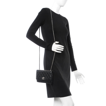 Chanel Lambskin Quilted Trendy CC Wallet On Chain WOC Black 2 of 10