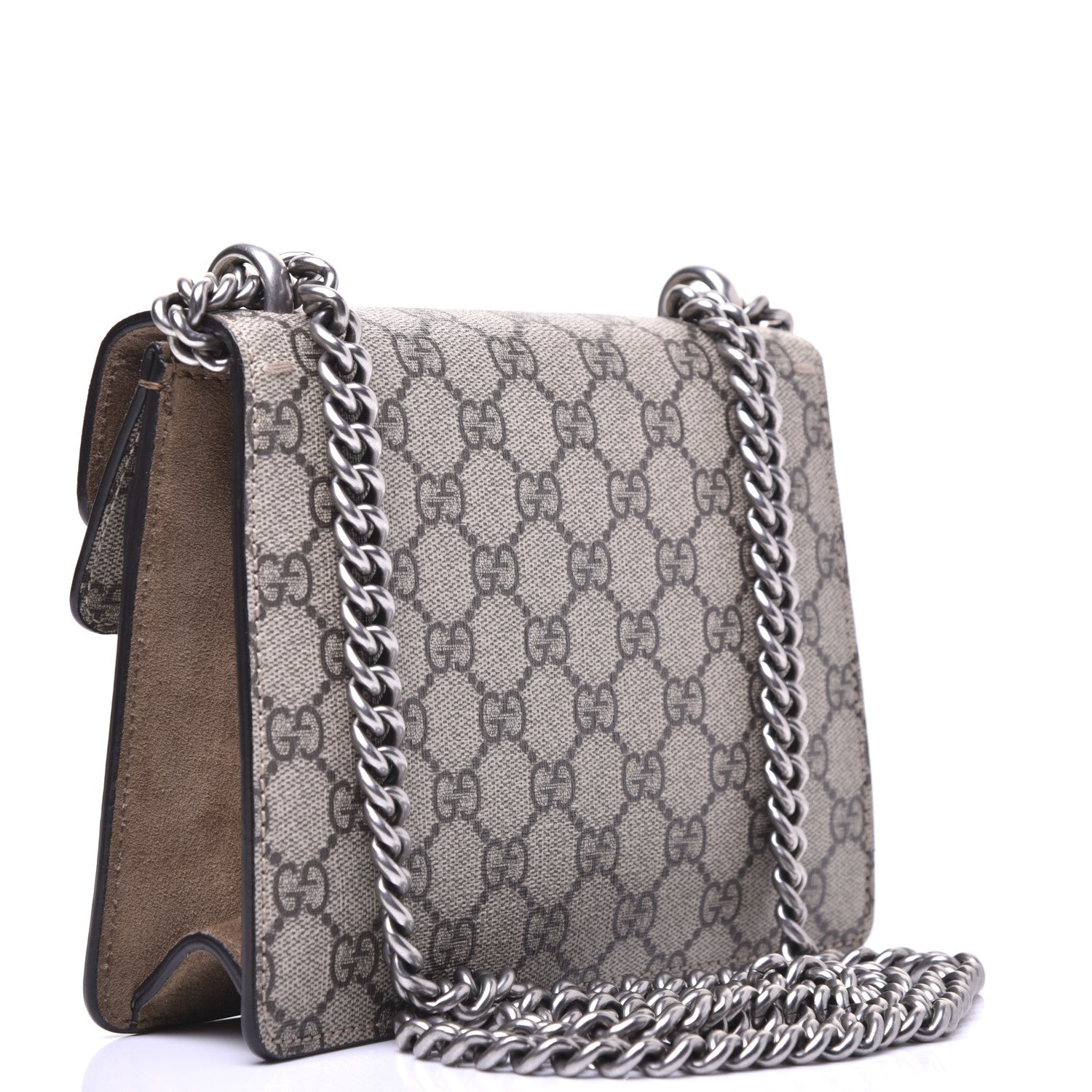 Gucci GG Supreme Monogram Mini Dionysus Shoulder Bag Taupe 3 of 14