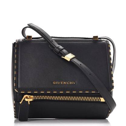 Givenchy Calfskin Chain Detail Mini Pandora Box Crossbody Bag Black 1 of 8