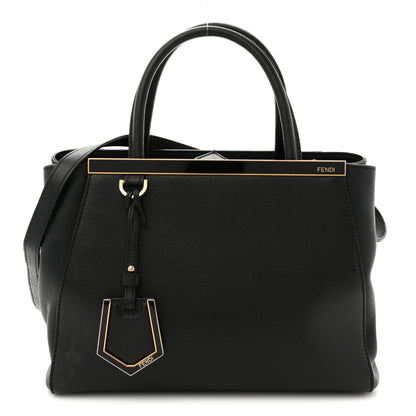 Fendi Vitello Elite Petite 2Jours Tote Black 1 of 12