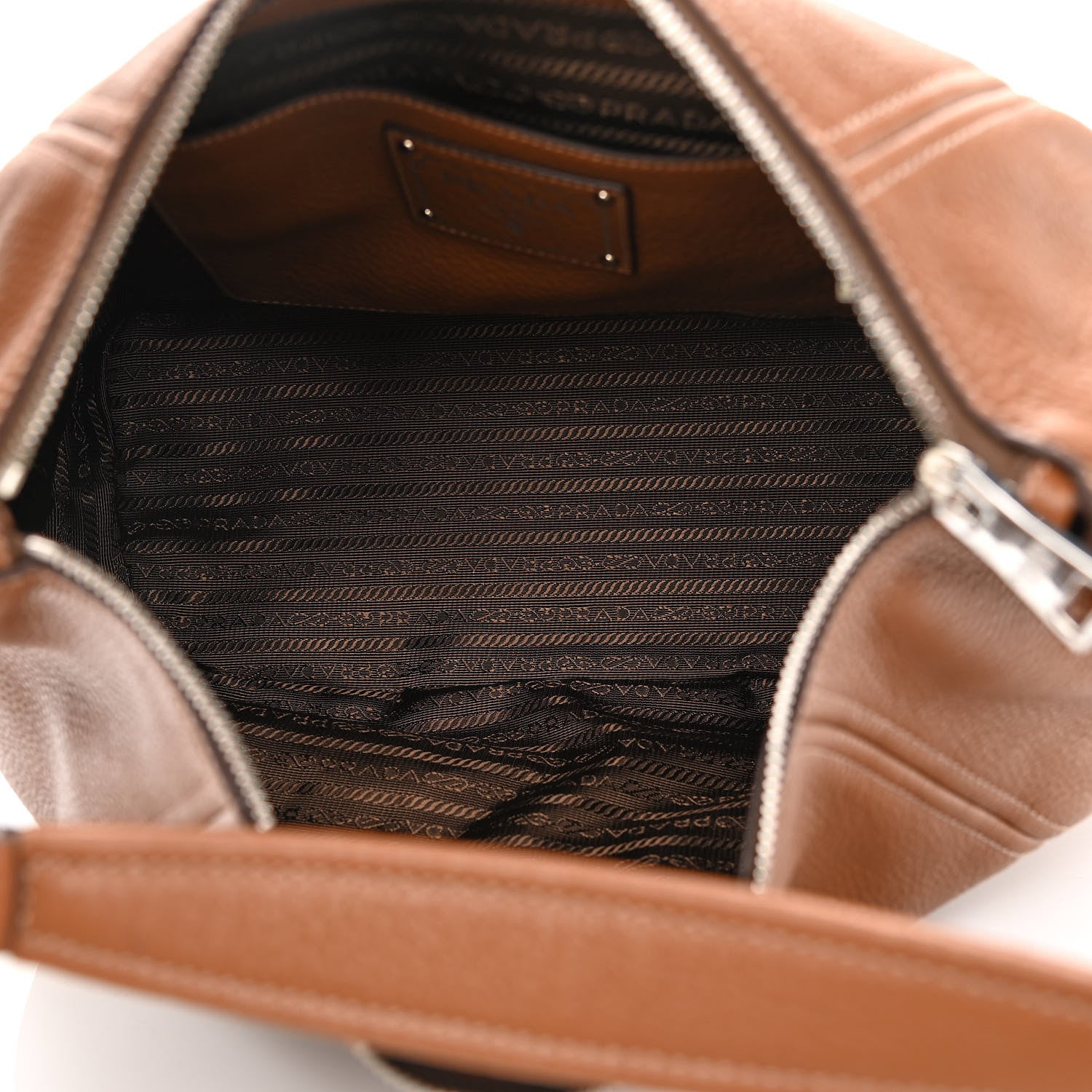 Prada Vitello Phenix Hobo Cannella 7 of 10