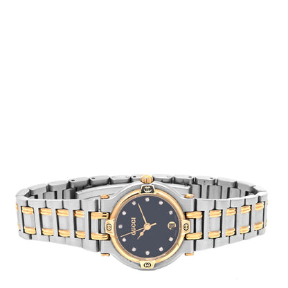 Gucci Stainless Steel Diamond 25mm 9000L Quartz Watch Black 2 of 4