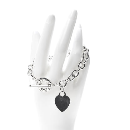 Tiffany Sterling Silver Heart Tag Toggle Bracelet 2 of 4