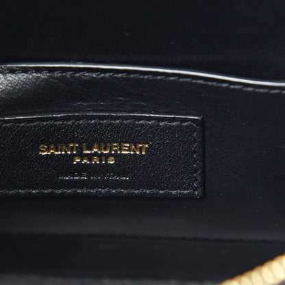 Saint Laurent Patent Matelasse Monogram Vicky Vanity Black 5 of 9